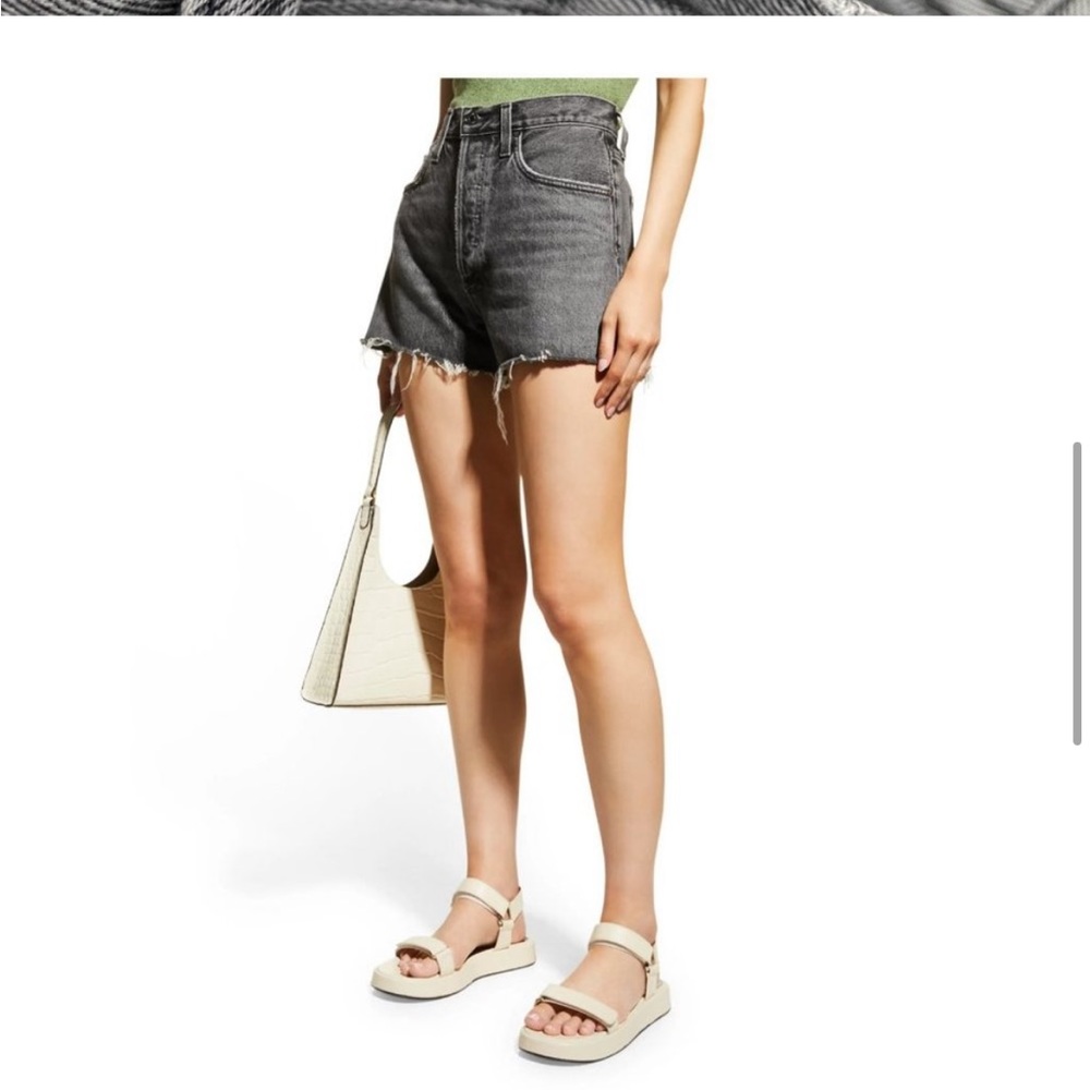 Agolde Dee Organic Cotton Nonstretch Denim Cutoff Shorts MOXY Size 27 O234